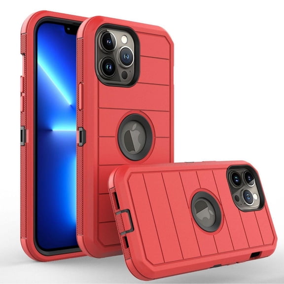 Heavy Duty Shockproof Case with 2 Layer Protection for iPhone 16 15 14 13 X XR XS Pro Max Rugged Design