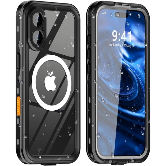 Heavy Duty Shockproof Sealed Phone Case for iPhone 17 (2025), IP68 Waterproof & Underwater, Compatible with MagSafe Wireless Charging