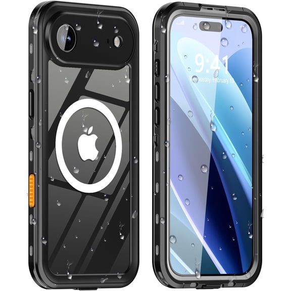Heavy Duty Shockproof Sealed Phone Case for iPhone Air (2025), IP68 Waterproof & Underwater, Compatible with MagSafe Wireless Charging For iPhone 17 Air