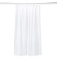 thumbnail image 1 of Heavy-Duty Shower Curtain - Chain Weighted Water Barrier Stopper/Works with Collapsible Shower Dam/White 3-Ply Textured Commercial Grade Vinyl/ 48" x 72", 1 of 4