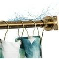 thumbnail image 1 of Heavy Duty Shower Rod, Adjustable Shower Curtain Rod, Expandable 47-84 Inch, Permanent Mount Shower Rod, Never Rust Stainless Steel for Window Curtain and Closet, Champagne Bronze, 1 of 14