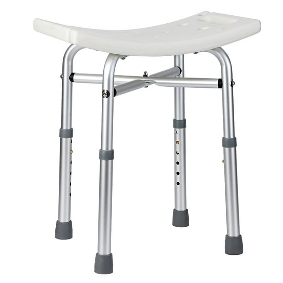 Heavy Duty Shower Stool 500lb, 6 Height Adjustable Tool Free Lightweight Alloy Aluminum Anti-Slip Shower Chair, Shower Seats for Elderly, Bath Bench with Padded Seat for Seniors, Elderly, Disabled