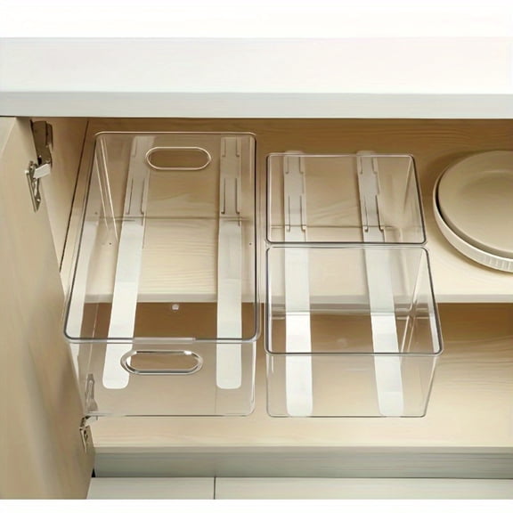 Heavy-Duty Silent Roller Kitchen Cabinet Pull-Out Basket Rail | Drawer Storage Basket Extension Track, Closet And Bathroom Rod, Drill-Free Adjustable Shelf Rail for Storage Bins, File Organizer