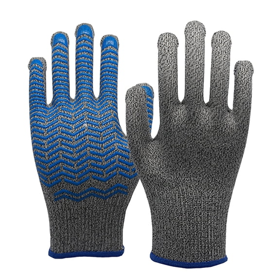 Heavy Duty Silicone Grip Work Gloves Cut Resistant HPPE Construction Handling Sharpened Objects Safely Enhancing Grip