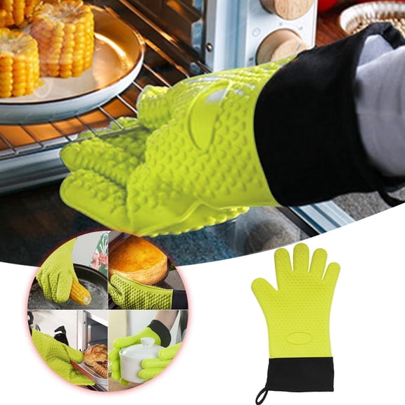 Grade Silicone Oven Gloves for Superior Heat and Secure Grip During Baking Cooking and Kitchen Tasks Heavy Duty Insulated Bakeware Accessories