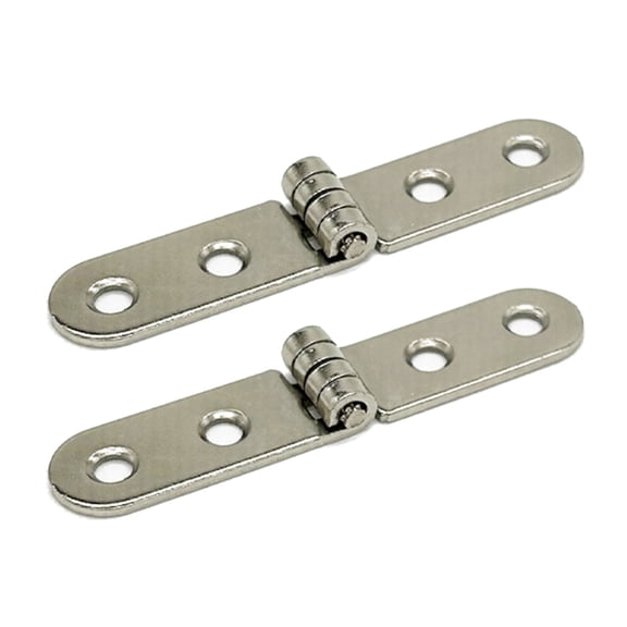 Heavy Duty Silver Hinges Rustproof Hinges for Foldable Tables & Storage Box