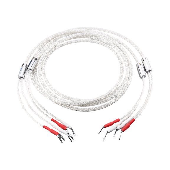 Heavy Duty Silver Loudspeaker Cable For Home Theaters Auditory Enhances Transmission