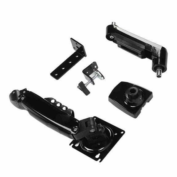 Heavy Duty Single Arm Computer Monitor Stand and Bracket, Height Adjustable Gas Spring Desk Mount for 17-30 inch Screens (43-76.2 cm), VESA Desk Mount Clamp Bracket Support 4.4-19.8 lbs / 2-9 kg