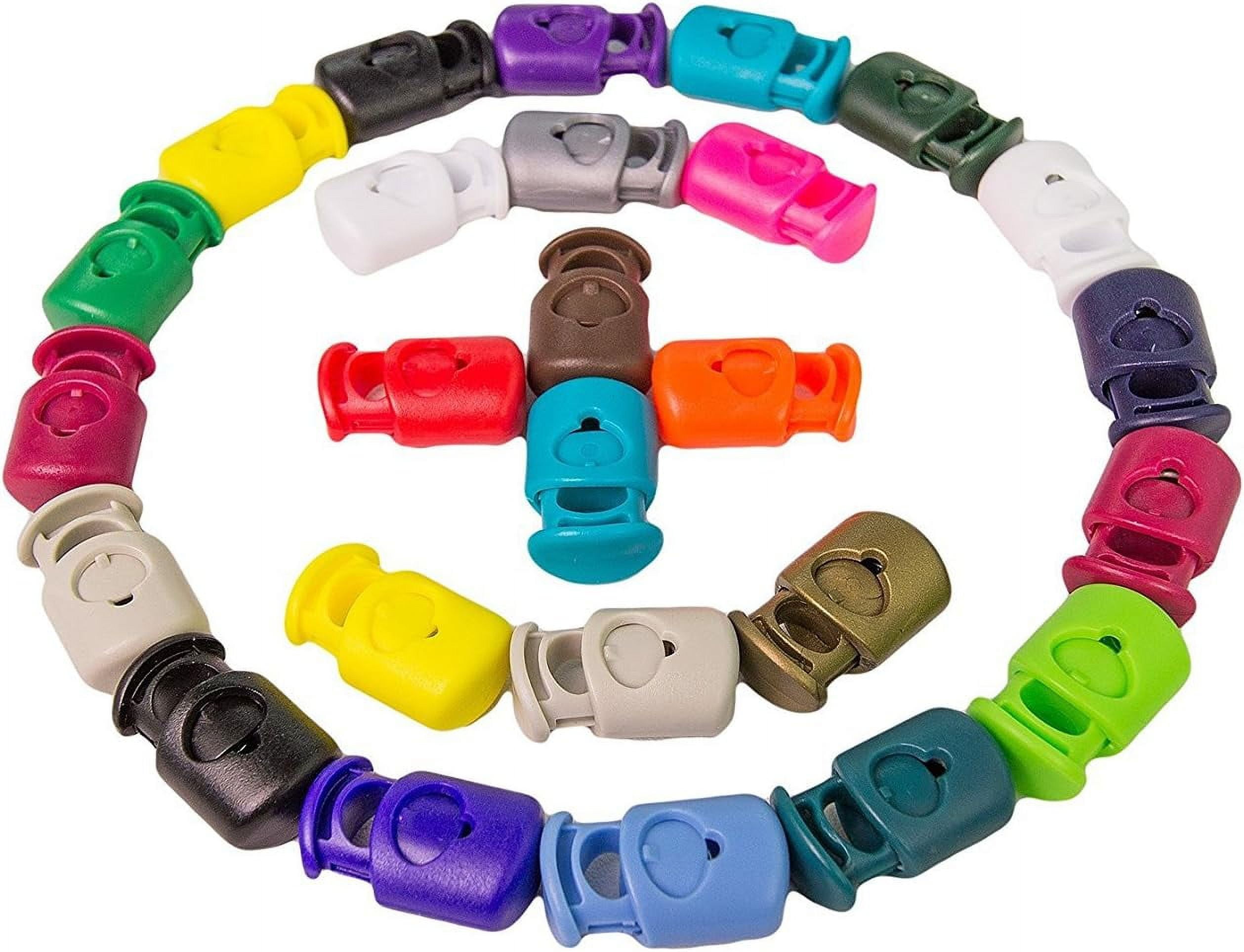 Heavy Duty Single Hole Plastic Cord Lock Clamp Toggle Stop Slider For