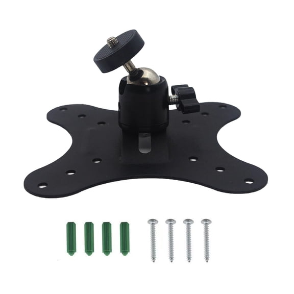 Heavy Duty Single Hole Projectors Wall Bracket 360 Degree Rotation Adjustable Metal Mount With Cable Management