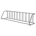 thumbnail image 1 of Heavy Duty Single-Sided Floor Bike Rack – 10-Bike Freestanding Storage Organizer, All-Steel Grid Design for Garage, School, Store, Street, Outdoor Use, Gray 10-cart, single-sided, 1 of 7