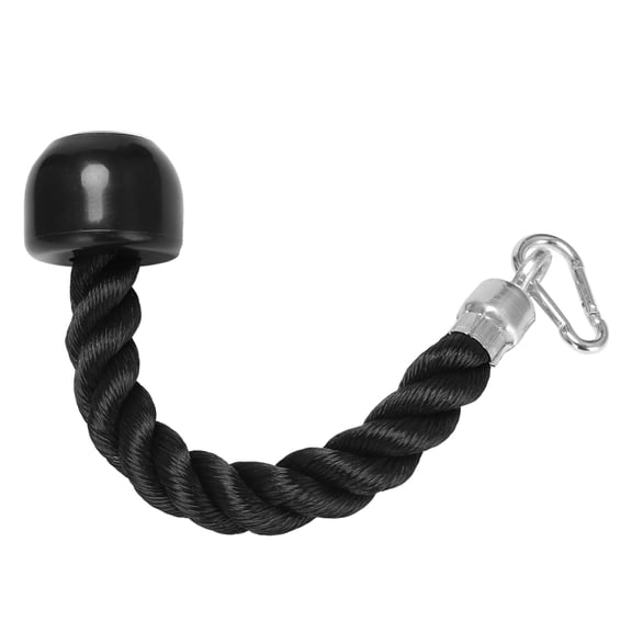 Heavy Duty Single Tricep Pull Down Rope with Snap Hook, Home Gym Cable Machine Pulldown Fitness Attachment