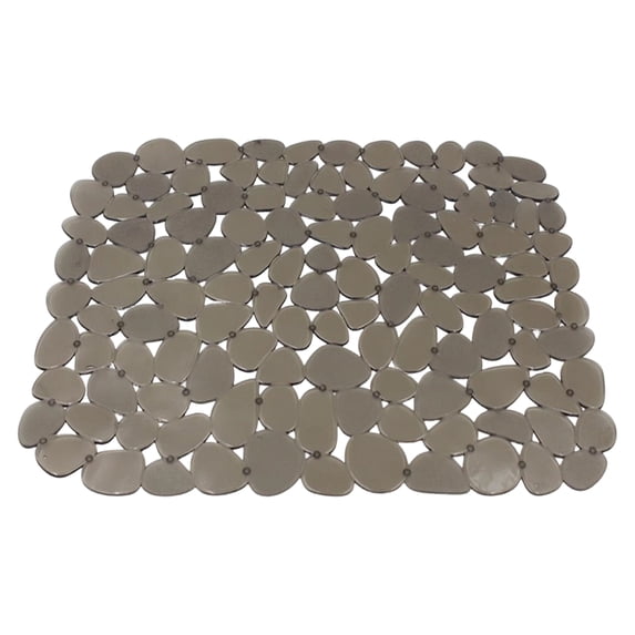 Heavy Duty Sink Mat, Cuttable Kitchen Sink Liner for Stainless Steel Sinks, Non-Slip Dishwasher Rack Protector, Odorless Drainboard Mat for Bottom 12x16 inch Light Gray