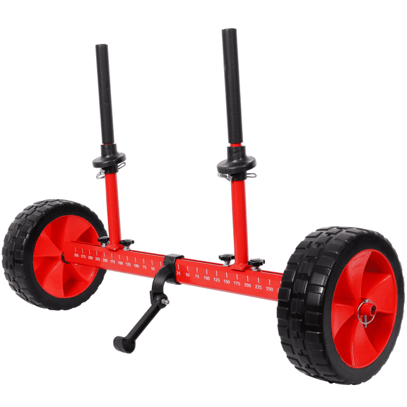 Heavy-Duty Sit-On-Top Kayak Cart 10" Wheels Width Adjustable