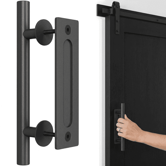Heavy Duty Sliding Barn Door Handle Pull and Flush Hardware Set, Barn Door Handles, Sliding Glass Door Handle, Barn Door Hardware, Patio Door Handle, Bifold Door Hardware, Sliding Barn Door Hardware