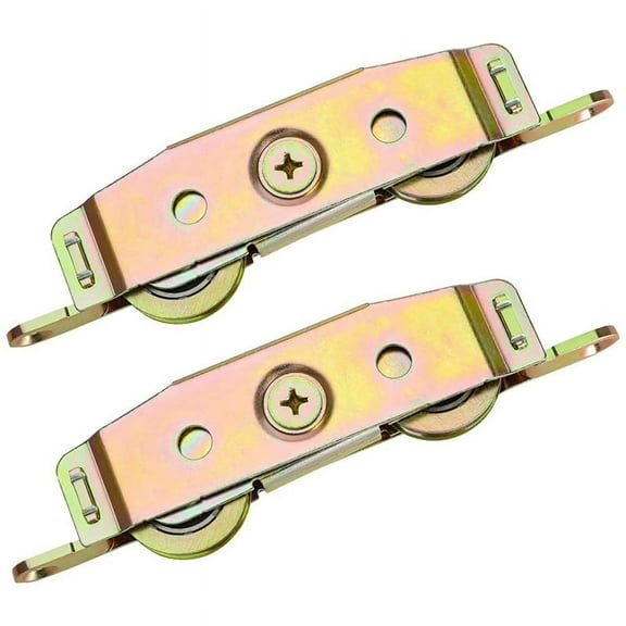 Heavy-Duty Sliding Door Rollers,1-1/4 Inch Steel Ball Bearing, Adjustable Sides,2Pcs Set Door Roller for Courtyard Doors