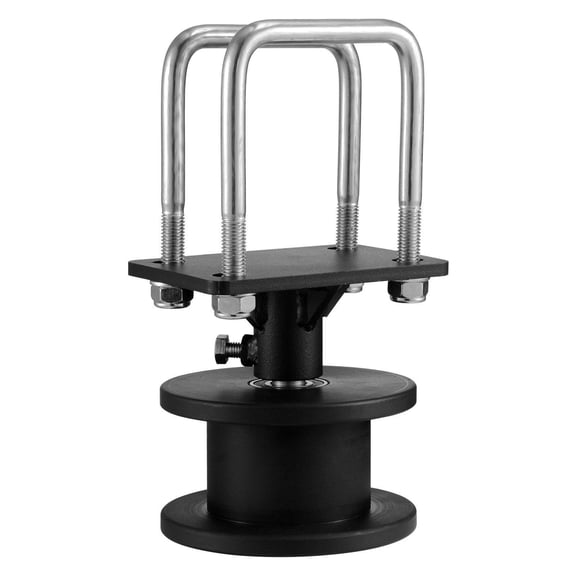 Heavy Duty Sliding Gate Hardware Kit with H Groove Track Wheels for Cantilever Rolling Doors Black