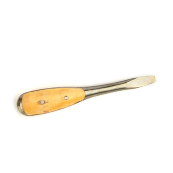 Heavy Duty Slotted Screwdriver With Wooden Handle Knockable Flat Head 6/8/10/12 Inch Home Machine Hand Repair Tools
