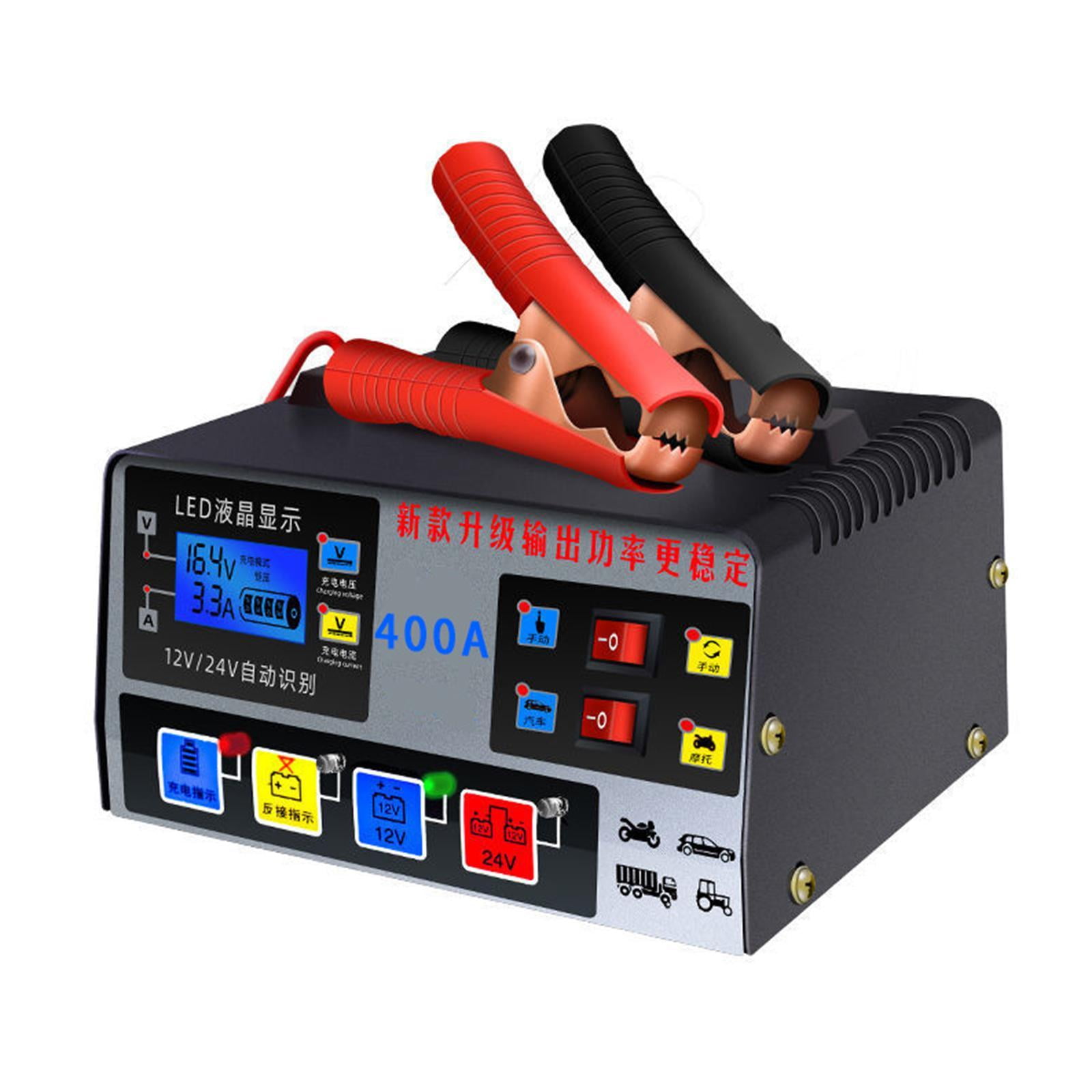 Heavy Duty Smart Car Battery Charger Automatic Pulse Repair Trickle 12V/24V E3F1