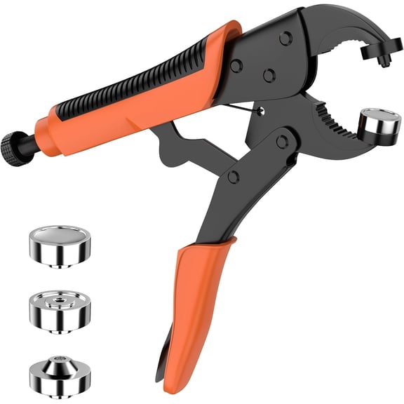 Heavy Duty Snap Fastener Tool Kit Canvas Snap Kit & Boat Covers  One-Hand Press Snap Installation Pliers for RV, Camper, Awnings, Tarps & Heavy Fabric Repair