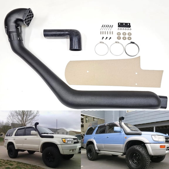 Heavy Duty Snorkel Kit For 1995-2004 Toyota Tacoma (1st Generation) 3.4L V6 OffRoad Fit 3.4L V6 Engine Model Only. Will Not Fit 4 Cylinder Model.