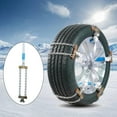 thumbnail image 1 of Heavy Duty Snow Chains for Tires, Anti-Skid Winter Traction Chain for Cars, SUVs and Trucks, High-Toughness Steel with Easy Hook Design for Snowy Icy Roads, Easy to Install Emergency Road Assistance, 1 of 7