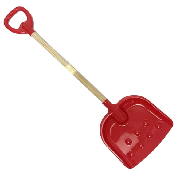 Heavy-Duty Snow & Sand Shovel | Durable Outdoor Tool | Multi-Purpose Beach/Winter Shovel with Non-Toxic Ergonomic Design | Ideal for Snow, Sand, and Outdoor Play, Red, Snow Shovel