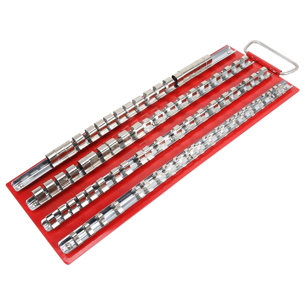 Heavy Duty Socket Tray Rack Organizer 1 2 1 4 3 8 Inch Garage Workshop heavy-duty-socket-tray-rack-organizer-1-2-1-4-3-8-inch-garage-workshop