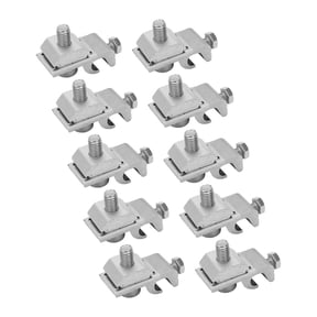 Heavy Duty Solar Mounting System Grounding Clip Bracket Clamps and Photovoltaic Support Grounding Lug Hardware Accessories 10 Pack
