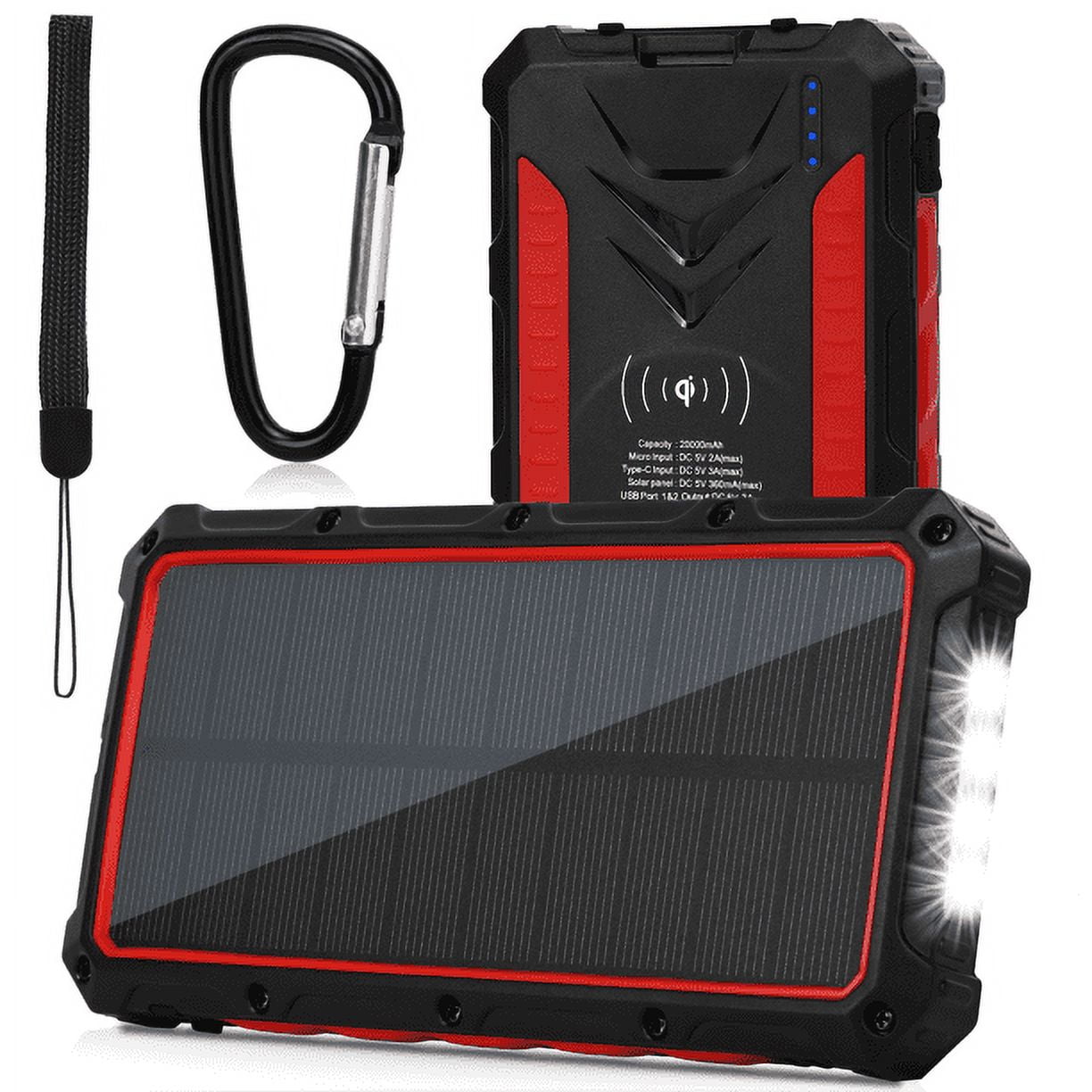 20,000mAh Solar Power Bank with Qi Charging for Kuwait Ubuy