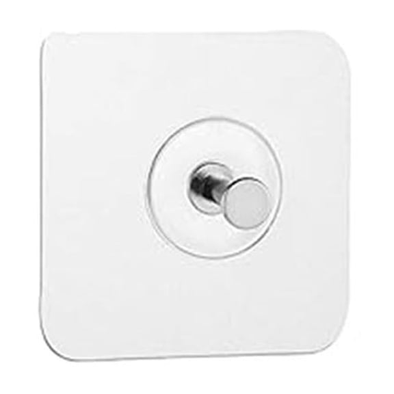 Heavy Duty Solid, Adhesive Hooks for Ceramic Tile, Picture Hanging Hook & Self-Adhesive Hanger featuring 2.4x2.4 Inch & Stainless Steel for Wall