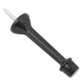 thumbnail image 1 of Heavy-Duty Solid Aluminum Door Stop, 3 Inches, Matte Black by Stone Harbor Hardware, 1 of 1