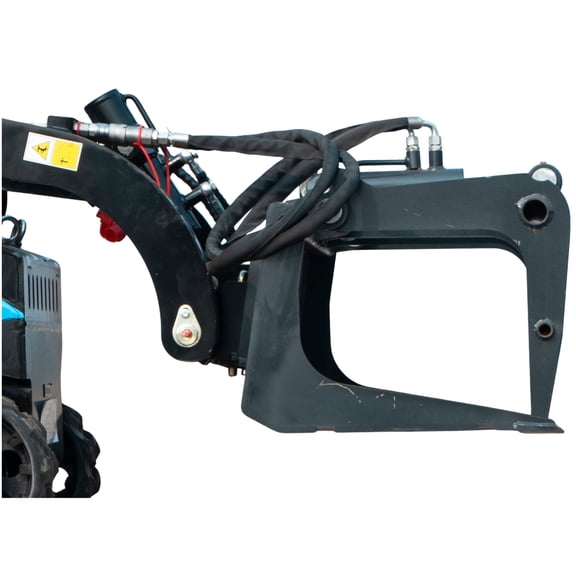 Heavy-Duty Solid Bottom Grapple Bucket for TYPHON STOMP X1300 and STOMP 509 Mini Skid Steers