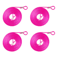 thumbnail image 1 of Heavy Duty Solid Braid 10 ft. Nylon Rope with permanent Loop ends - 4 Pack (Neon Pink), 1 of 3