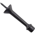 thumbnail image 1 of Stone Harbor Hardware Heavy-Duty Solid Door Stop, 3 Inches, Matte Black, 1 of 4
