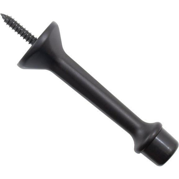 Heavy-Duty Solid Door Stop, 3 Inches, Matte Black by Stone Harbor Hardware