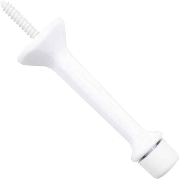 Stone Harbor Hardware Heavy-Duty Solid Door Stop, 3 Inches, White