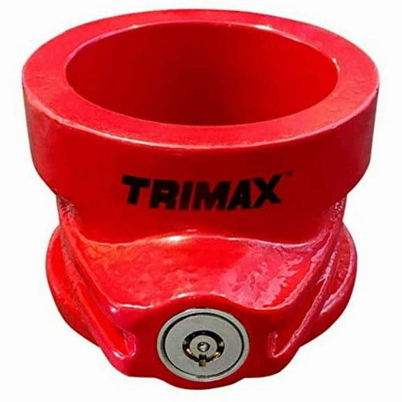 Heavy Duty Solid Steel 5Th Wheel King Pin Trailer Lock, Red