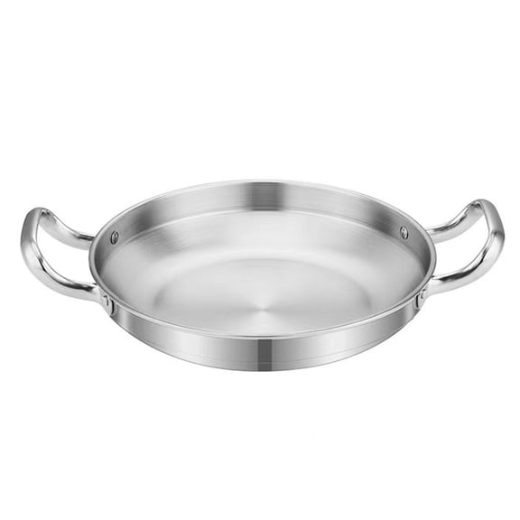 Heavy-Duty Spanish Paellas Pan Carbon Steel Skillet With Riveted Handles , Grill Pan Outdoor Cooking Pan For Paella Rice,[Energy Class A]