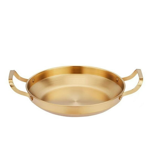 Heavy-Duty Spanish Paellas Pan Carbon Steel Skillet With Riveted Handles , Grill Pan Outdoor Cooking Pan For Paella Rice,[Energy Class A]