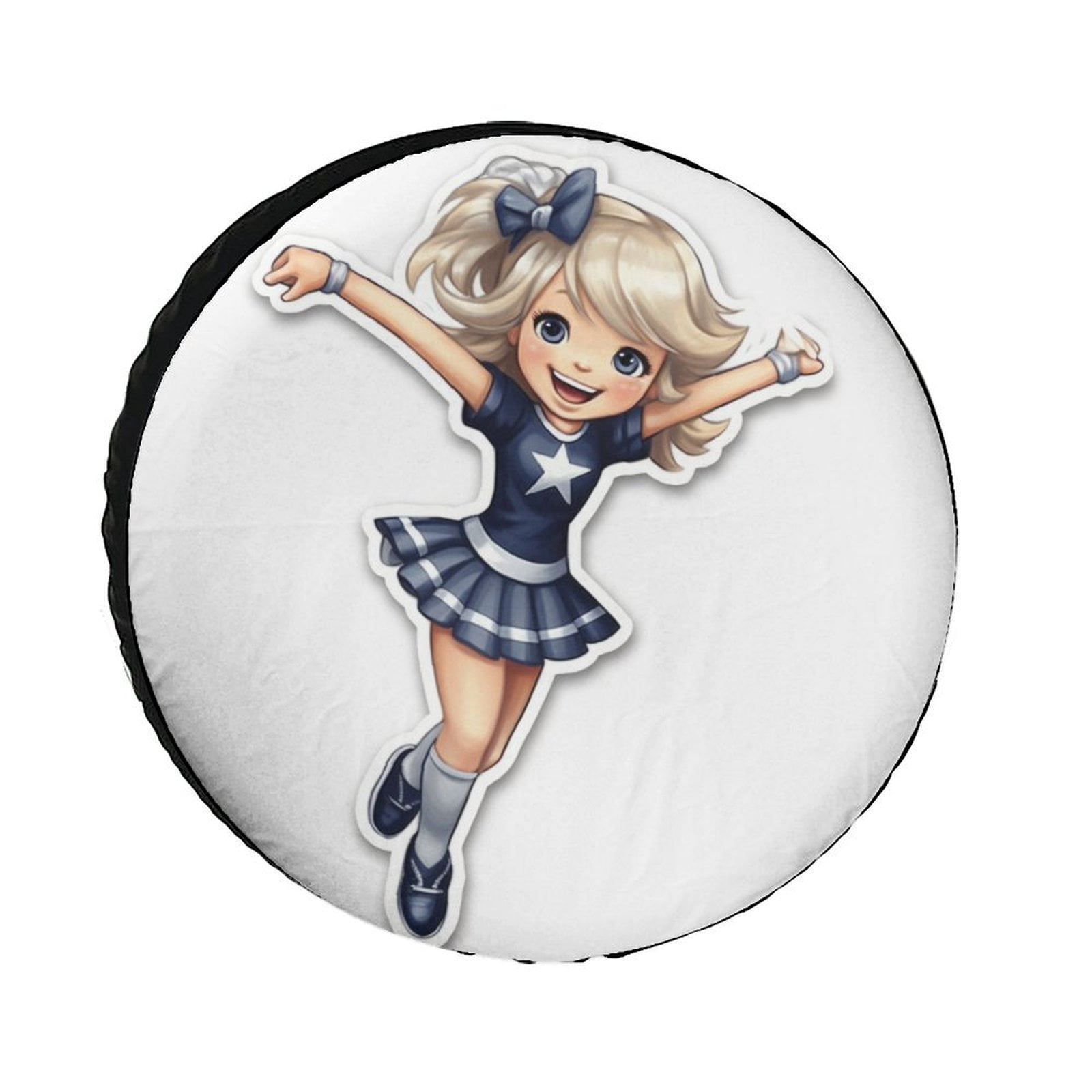 Heavy Duty Spare Tire Cover 12inch Cheerleader Girl Wheel Tire Cover ...