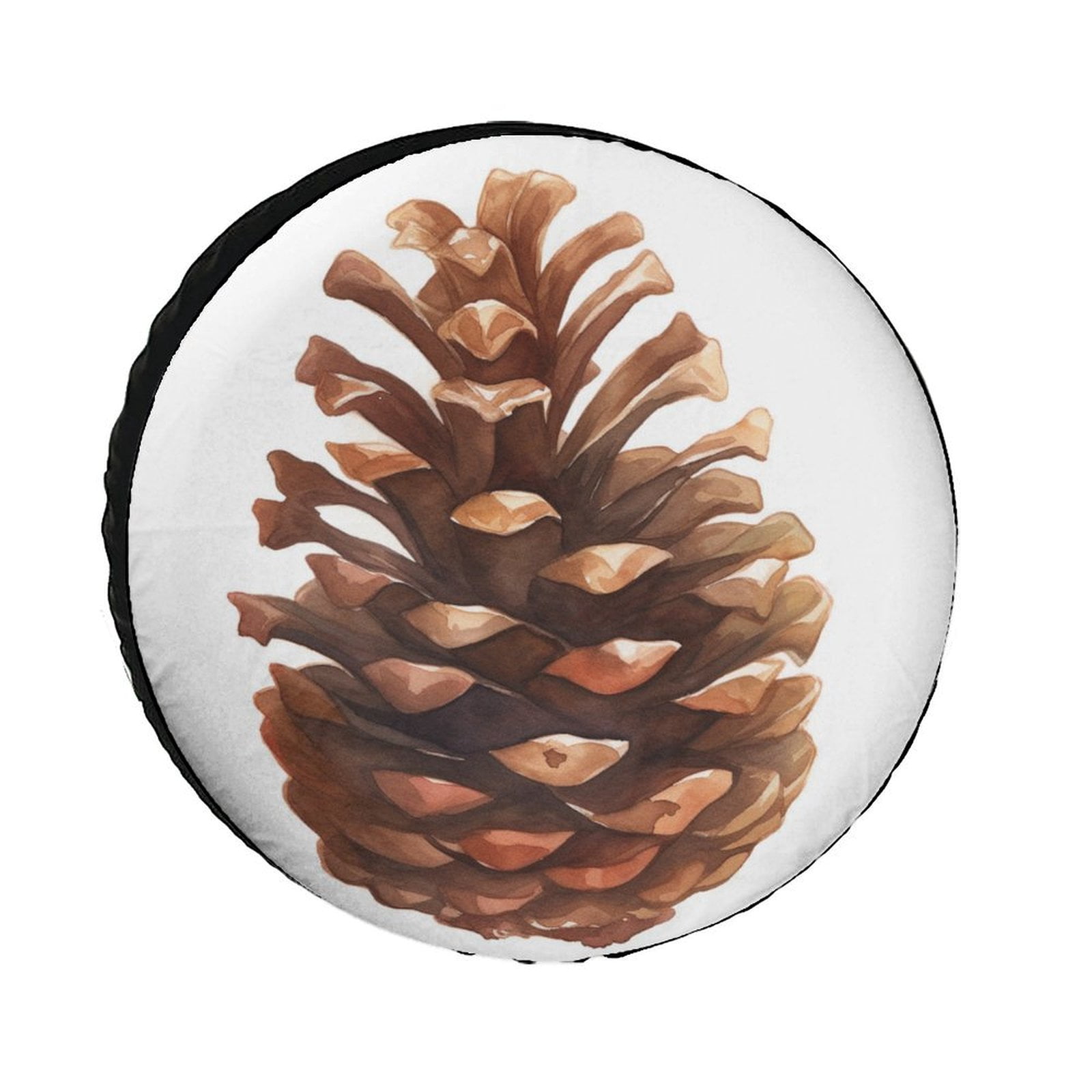 Heavy Duty Spare Tire Cover 12inch Pine Cone Weatherproof Universal ... - Pinecone Garden Mobile Wheels