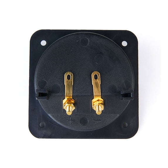Heavy Duty Speakers Connection Box Featuring Two Binding Posts Gold Plateds Contacts And AntiResonance Design
