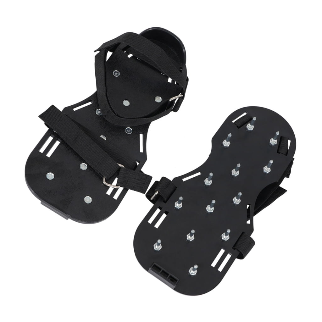 Heavy Duty Spiked Shoes Lawn Aerator Shoes With 13pcs 28mm Metal Spikes For Secure Soil Penetration Garden Aeration