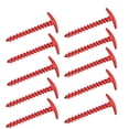 thumbnail image 1 of Heavy Duty Spiral Tent Stakes, Plastic Ground Anchors for Camping Tents Canopies Windproof Tarp Pegs for Outdoor Beach Picnic and Lawn Gardening Accessories, Red, 1 of 3