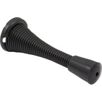 Heavy-Duty Spring Door Stop, 2-3/4 Inches, Matte Black by Stone Harbor Hardware