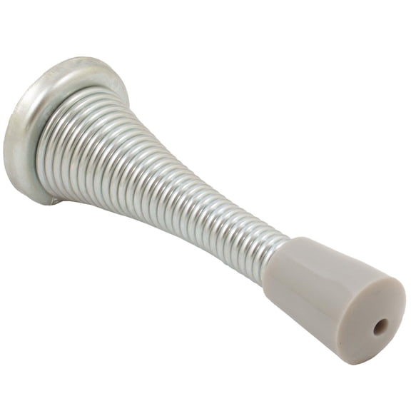 Heavy-Duty Spring Door Stop, 2-3/4 Inches, Satin Chrome by Stone Harbor Hardware