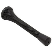 Heavy-Duty Spring Door Stop, 4 Inches, Matte Black by Stone Harbor Hardware