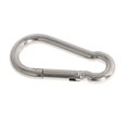 thumbnail image 1 of Heavy Duty Spring Snap Hook Carabiner, 6PCS 3" Stainless Steel Spring Snap Hook Carabiner Clips, Holding Capacity Keychain Buckle for Swing Hammock Gym Outdoor, 1 of 6