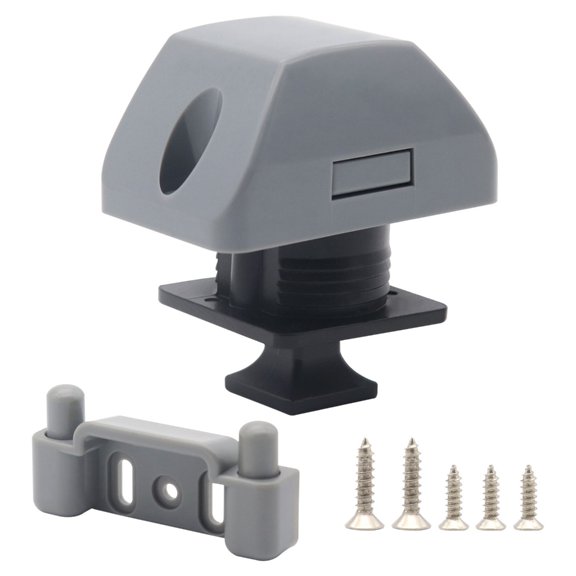 Heavy Duty Square Push Button for Travel Trailers and Marine Cabinets Engineered for Stability and Wear Resistance